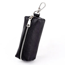 Load image into Gallery viewer, Genuine Leather Car Key Holder Keychain Housekeeper Bag Zipper Organizer Case EDC Pouch Key Wallet
