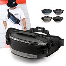 Load image into Gallery viewer, Outdoor Anti-Theft Waist Bag Men  Reflective Run Fanny Pack Waterproof Cell Phone Bag Travel Belt Bag
