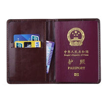 Load image into Gallery viewer, Casual Passport Covers PU Leather Travel Accessories ID Bank Credit Card Bag Documents Passport Holder Wallets
