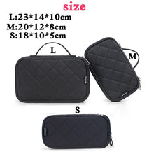 Load image into Gallery viewer, Large Cosmetic Bag Women Waterproof Double Layer Travel Organizer Makeup Bag Toiletry Pouch
