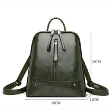 Load image into Gallery viewer, Fashion Large School Bags Women Leather Backpack Travel Shoulder Bag  for Teenage Girl
