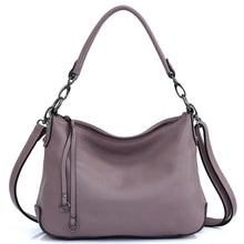 Load image into Gallery viewer, Genuine Leather Bags Women Casual Hobo Handbag Shoulder Crossbody Bag
