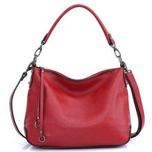 Load image into Gallery viewer, Genuine Leather Bags Women Casual Hobo Handbag Shoulder Crossbody Bag
