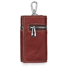 Load image into Gallery viewer, Cowhide Leather Multi-function Key Wallet Housekeeper Key Holders
