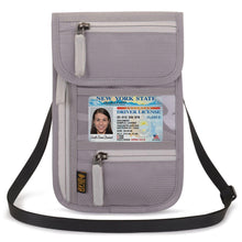 Load image into Gallery viewer, New Travel Passport Wallet Multi-functional Document Bag Waterproof Passport Clip RFID Document Bag
