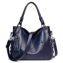 Load image into Gallery viewer, High Quality Soft Leather Tassel Luxury Women Handbags Crossbody Bag Tote Purse
