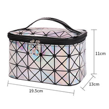 Load image into Gallery viewer, Fashion Laser Travel Make Up Bag Organizer Women Zipper Cosmetic Case Storage Box Portable Makeup Pouch
