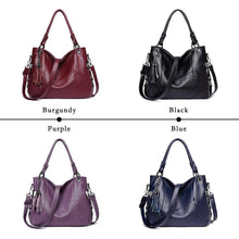 Load image into Gallery viewer, High Quality Soft Leather Tassel Luxury Women Handbags Crossbody Bag Tote Purse
