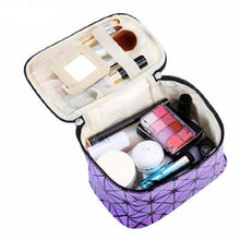 Load image into Gallery viewer, Fashion Laser Travel Make Up Bag Organizer Women Zipper Cosmetic Case Storage Box Portable Makeup Pouch
