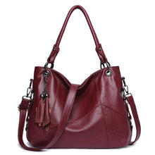 Load image into Gallery viewer, High Quality Soft Leather Tassel Luxury Women Handbags Crossbody Bag Tote Purse
