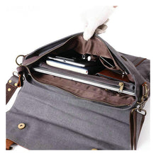 Load image into Gallery viewer, Military Canvas Messenger Bag
