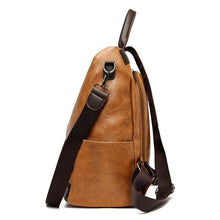 Load image into Gallery viewer, Vintage Leather Travel Backpack
