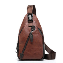 Load image into Gallery viewer, Retro Leather Sling Chest Bag
