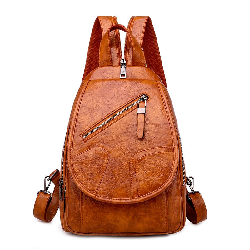 Eccentric PU Leather Backpack