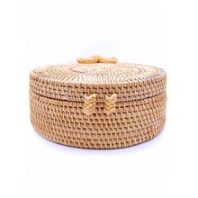 Load image into Gallery viewer, Round Rattan Straw Bag
