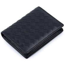 Load image into Gallery viewer, Handmade Soft Sheep Skin Knitting Card Wallets Genuine Leather Brand Business Card Holders
