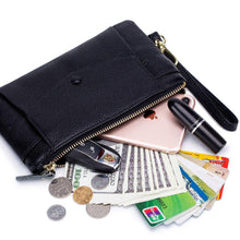 Load image into Gallery viewer, Genuine Leather Large Capacity Wallet With Mobile Pouch Women Coin Purse Zipper Pockets
