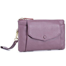 Load image into Gallery viewer, Genuine Leather Large Capacity Wallet With Mobile Pouch Women Coin Purse Zipper Pockets
