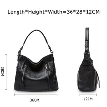 Load image into Gallery viewer, Genuine Leather Women Bag Daily Handbag Shoulder Tote Crossbody Hobo Zipper Pocket Z26
