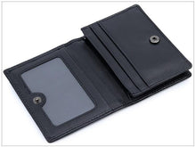 Load image into Gallery viewer, Handmade Soft Sheep Skin Knitting Card Wallets Genuine Leather Brand Business Card Holders
