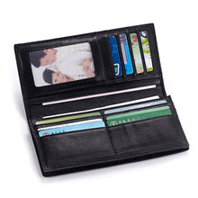 Load image into Gallery viewer, Soft Sheepskin Genuine Leather Handmade Knitting Men Wallets Purse
