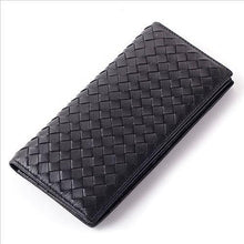 Load image into Gallery viewer, Soft Sheepskin Genuine Leather Handmade Knitting Men Wallets Purse
