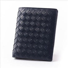 Load image into Gallery viewer, Soft Sheepskin Genuine Leather Handmade Knitting Men Wallets Purse
