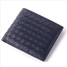 Load image into Gallery viewer, Soft Sheepskin Genuine Leather Handmade Knitting Men Wallets Purse
