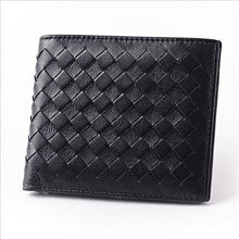 Load image into Gallery viewer, Soft Sheepskin Genuine Leather Handmade Knitting Men Wallets Purse
