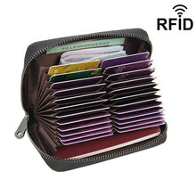 Load image into Gallery viewer, Genuine Leather Unisex RFID Wallet Card Holder Card Case ID Holders
