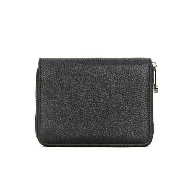 Genuine Leather Unisex RFID Wallet Card Holder Card Case ID Holders