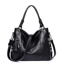 Load image into Gallery viewer, Genuine Leather Women Tassel Shoulder Bag Casual Tote Handbag Crossbody Bags
