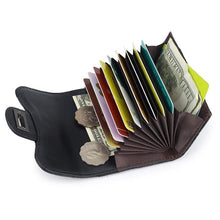 Load image into Gallery viewer, Sheepskin Women Business Card Holder Genuine Leather Card Wallet Hot Card Cases
