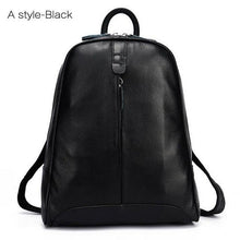 Load image into Gallery viewer, Leather Women Backpacks School bag Teenagers shoulders Bag
