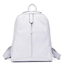 Load image into Gallery viewer, Leather Women Backpacks School bag Teenagers shoulders Bag
