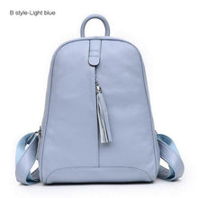 Load image into Gallery viewer, Leather Women Backpacks School bag Teenagers shoulders Bag
