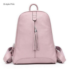 Load image into Gallery viewer, Leather Women Backpacks School bag Teenagers shoulders Bag
