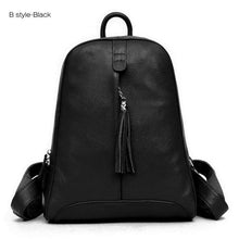 Load image into Gallery viewer, Leather Women Backpacks School bag Teenagers shoulders Bag
