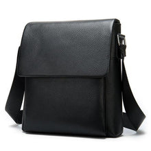 Load image into Gallery viewer, Genuine Leather Men&#39;s Flap messenger bag Shoulder bag crossbody bags
