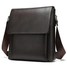 Load image into Gallery viewer, Genuine Leather Men&#39;s Flap messenger bag Shoulder bag crossbody bags
