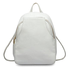 Load image into Gallery viewer, Leather Women Backpack Ladies Travel Bags Preppy Style Schoolbags
