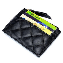 Load image into Gallery viewer, Sheepskin Soft Coin Purses High Quality Multi-function Plaid Style Card Wallets
