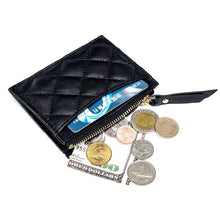 Load image into Gallery viewer, Sheepskin Soft Coin Purses High Quality Multi-function Plaid Style Card Wallets
