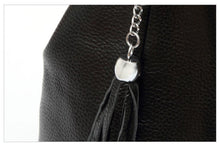 Load image into Gallery viewer, Genuine Leather Tassel Women&#39;s Handbag Hobo Crossbody Bag Shoulder Bags Bucket Purse
