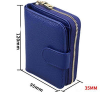 Load image into Gallery viewer, Fashion Women Genuine Leather Wallets RFID Anti Theft Purses ID Card Holders
