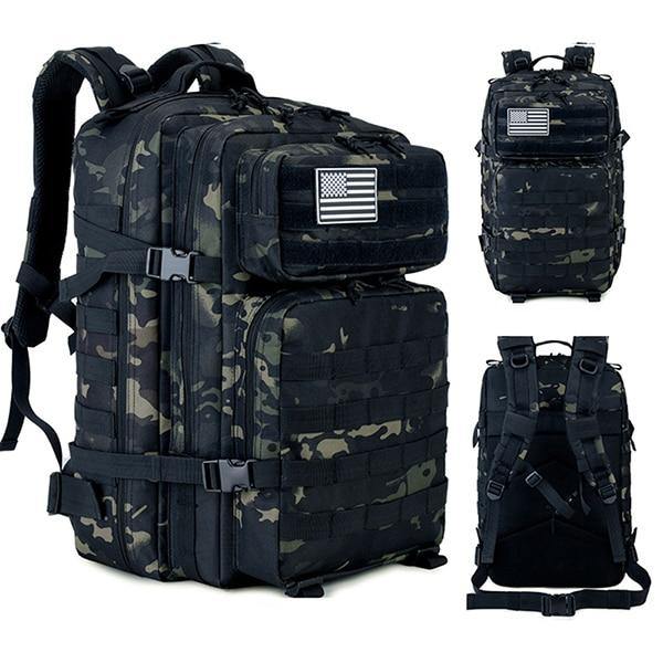 Men/Women Hiking Trekking Backpack 50L Military Tactical Army Waterproof  Bag