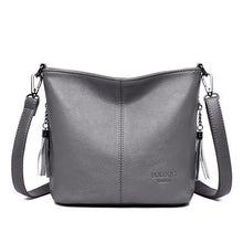 Load image into Gallery viewer, Fashion soft Leather Women Bucket Crossbody Bags Shoulder Bag Small Handbags
