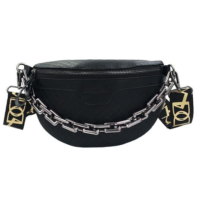 Women's Fanny Pack Waist Bag Thick Chain Shoulder Crossbody Chest Belt Bag