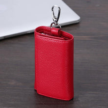 Load image into Gallery viewer, Fashion Genuine Leather Key Wallet Women Keychain Covers Zipper Key Case Bag Men Key Holder Housekeeper Keys Organizer
