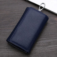 Load image into Gallery viewer, Fashion Genuine Leather Key Wallet Women Keychain Covers Zipper Key Case Bag Men Key Holder Housekeeper Keys Organizer
